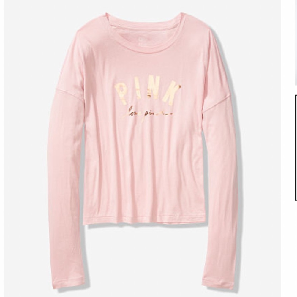 Pink 2019 Girlfriend long sleeve tee T-shirt
